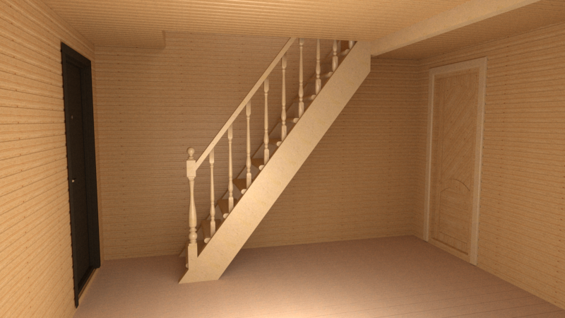 Технология мотажа лестницы первого этажа в деревянном доме